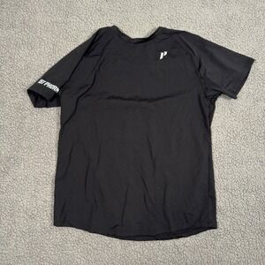 1st Phorm Shirt Mens Large Black Athletic Performance Graphic Logo Crewneck Tee